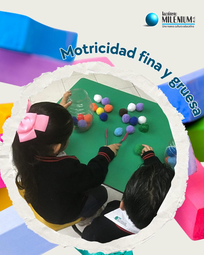 Motricidad fina y gruesa en Preescolar Instituto Milenium